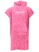 Two Bare Feet Adults Towelling Changing Robe (Hot Pink)