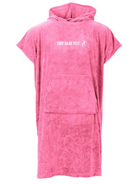 Two Bare Feet Adults Towelling Changing Robe (Hot Pink)