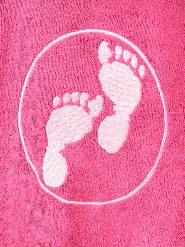 Two Bare Feet Adults Towelling Changing Robe (Hot Pink)