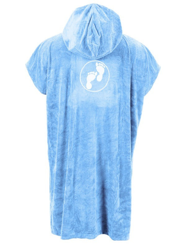 Two Bare Feet Adults Towelling Changing Robe (Light Blue)