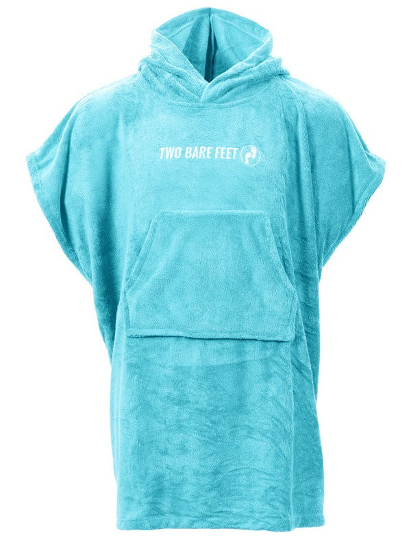 Two Bare Feet Kids Towelling Changing Robe (Aqua)