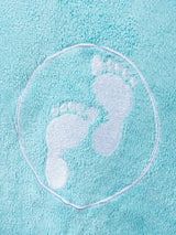 Two Bare Feet Kids Towelling Changing Robe (Aqua)