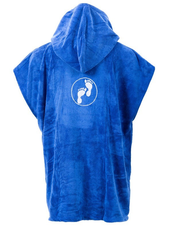 Two Bare Feet Kids Towelling Changing Robe (Blue)