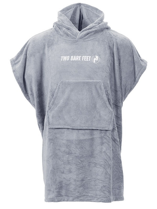 Two Bare Feet Kids Towelling Changing Robe (Grey)