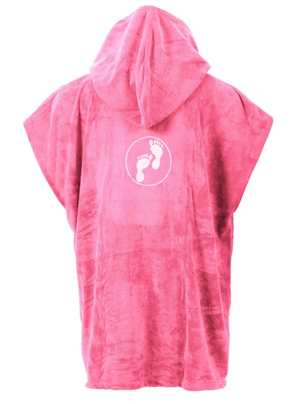 Two Bare Feet Kids Towelling Changing Robe (Hot Pink)