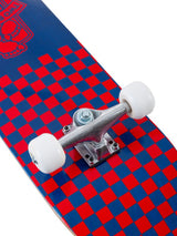TBF Boarding Co Complete Double Kick Skateboard Checkmate (Blue / Red)