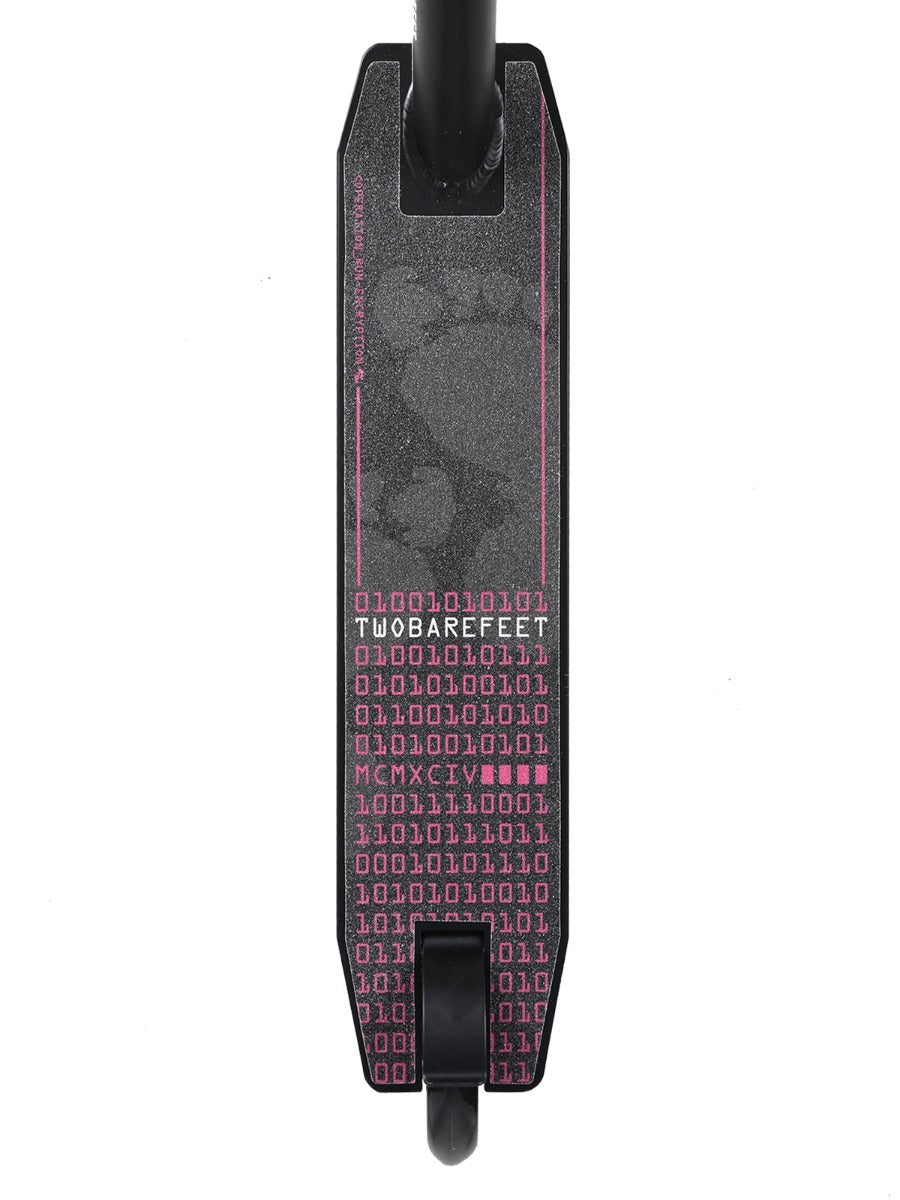 Two Bare Feet Cipher Model Stunt Scooter (Black/Pink)