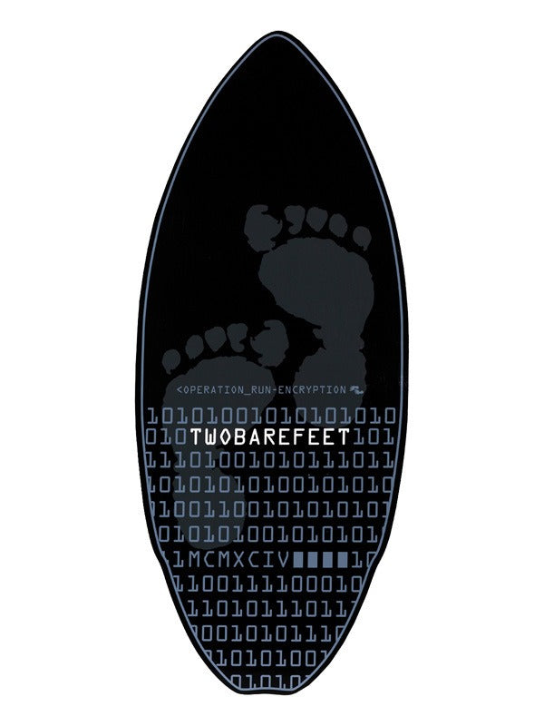 Two Bare Feet Cipher 41"Skimboard (Black / Grey)