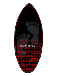 Two Bare Feet Cipher 41" Skimboard (Black / Red)