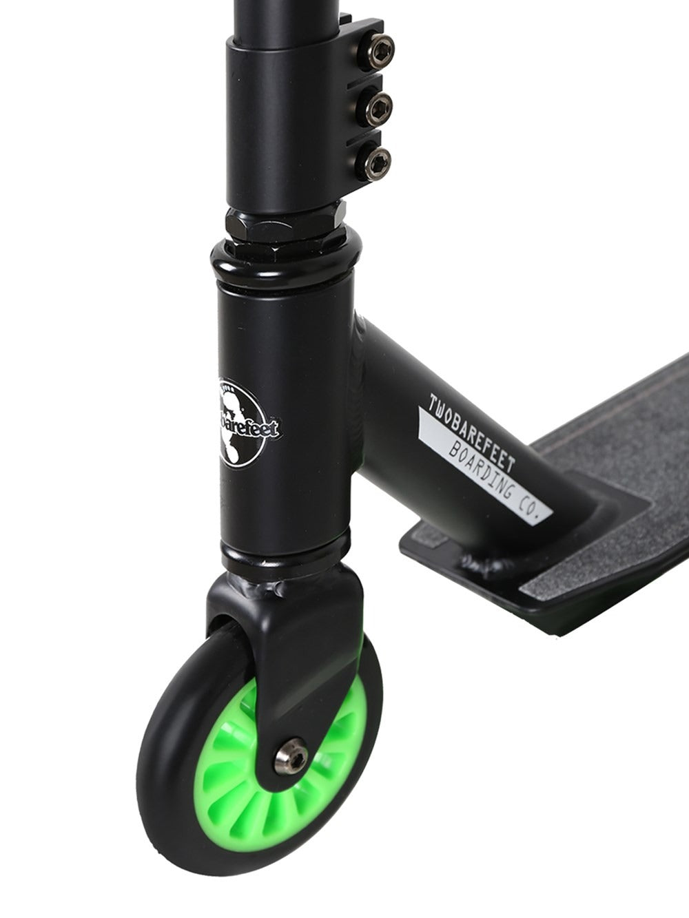 Two Bare Feet Cipher Model Stunt Scooter (Black/Green)