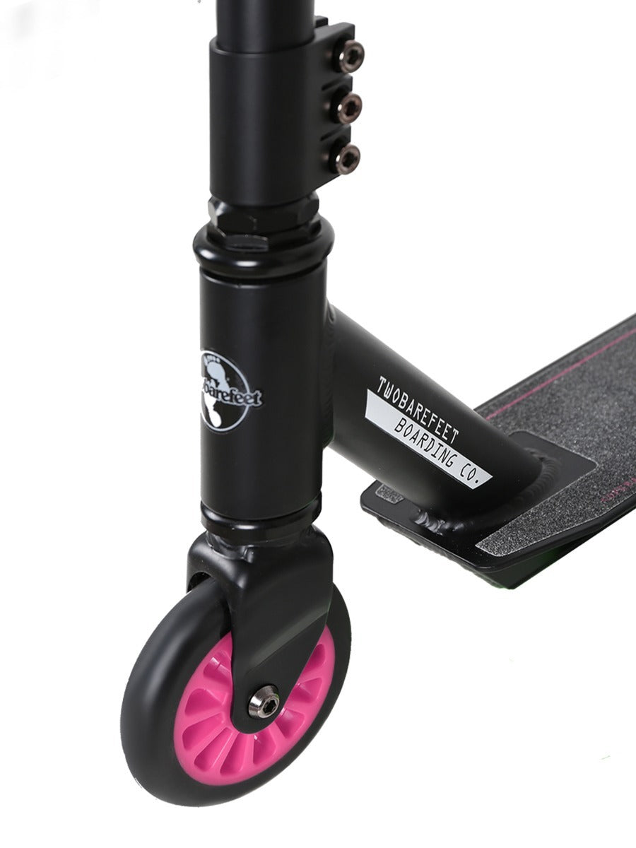 Two Bare Feet Cipher Model Stunt Scooter (Black/Pink)
