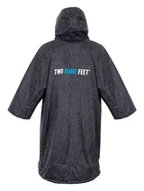 Two Bare Feet Classic Print Weatherproof Changing Robe (Black/Blue)