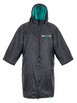 Two Bare Feet Kids Classic Print Weatherproof Changing Robe (Black/Teal)