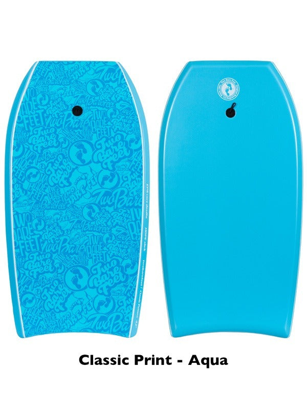 Two Bare Feet Flowers Quad Bodyboard & Bag Bundle