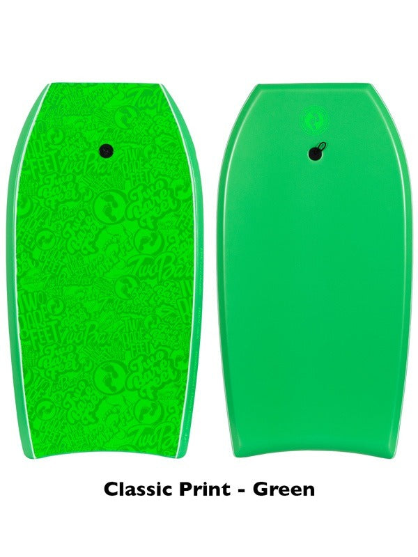 Two Bare Feet Flowers Quad Bodyboard & Bag Bundle