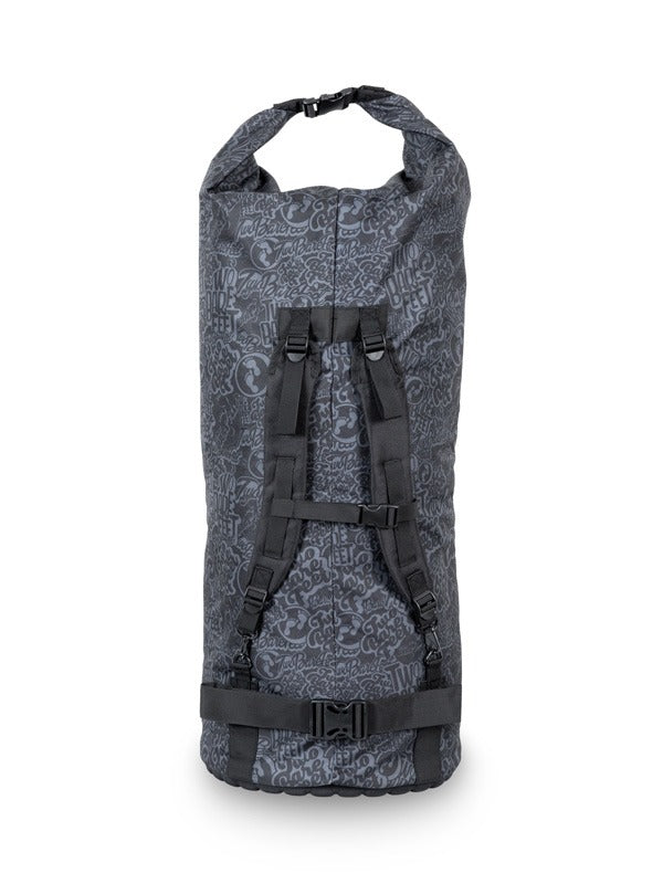 Two Bare Feet Classic Pattern 90 Litre Protective Paddleboard Travel Bag (Black / Grey)