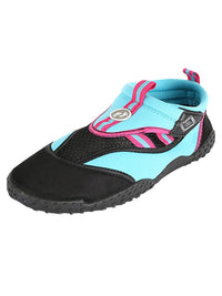 Two Bare Feet Adults Cliff Jump Aqua Shoes (Aqua / Pink)