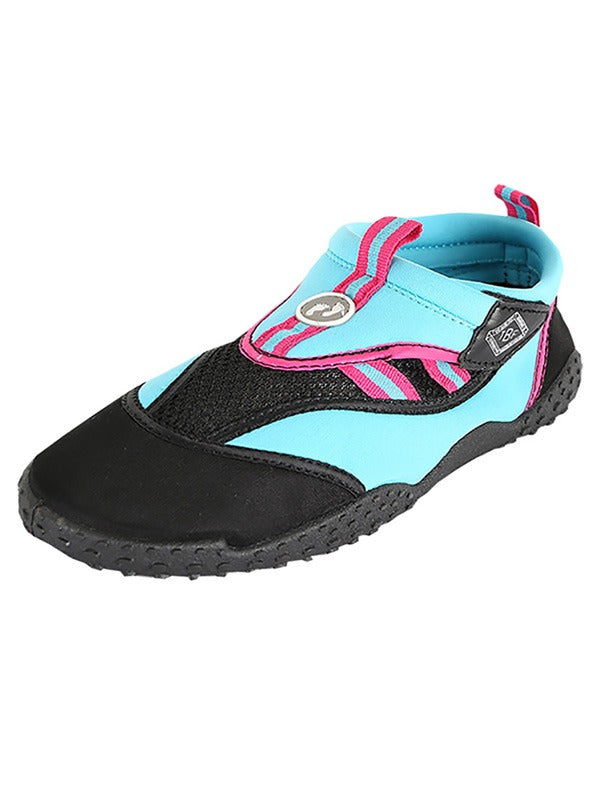 Two Bare Feet Adults Cliff Jump Aqua Shoes (Aqua / Pink)
