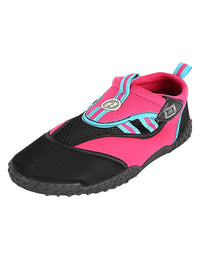 Two Bare Feet Cliff Jump Junior Aqua Shoes (Pink / Aqua)
