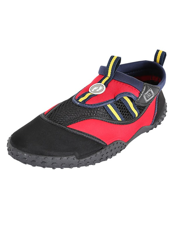 Two Bare Feet Cliff Jump Adults Aqua Shoes (Red / Yellow)