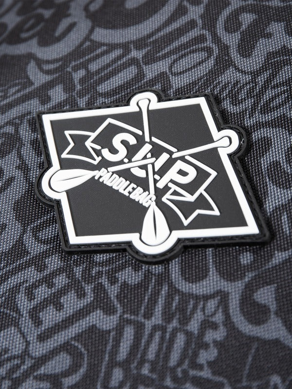 Two Bare Feet Classic Print 2 Piece SUP Paddle Bag (Black / Grey)