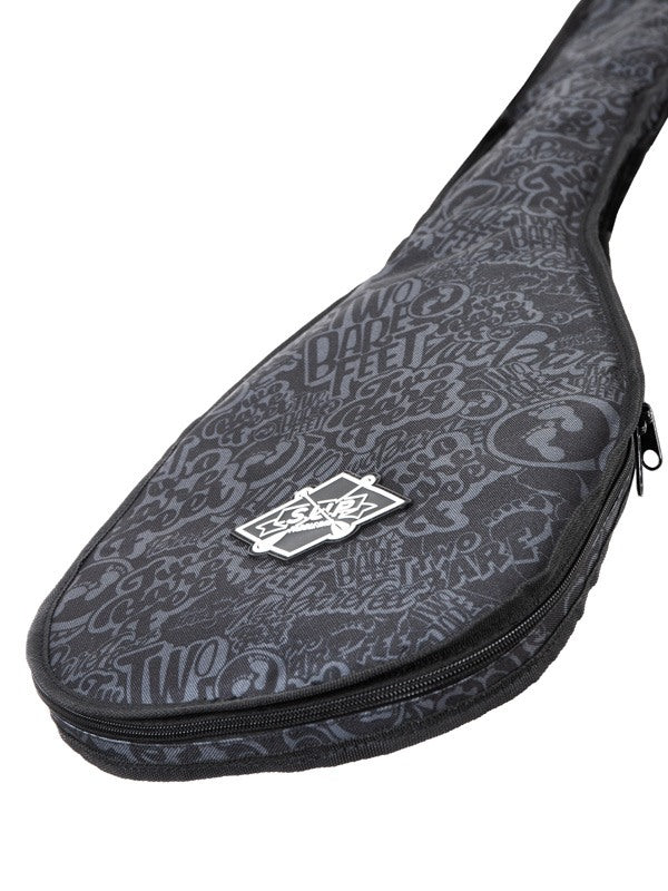 Two Bare Feet Classic Print 2 Piece SUP Paddle Bag (Black / Grey)