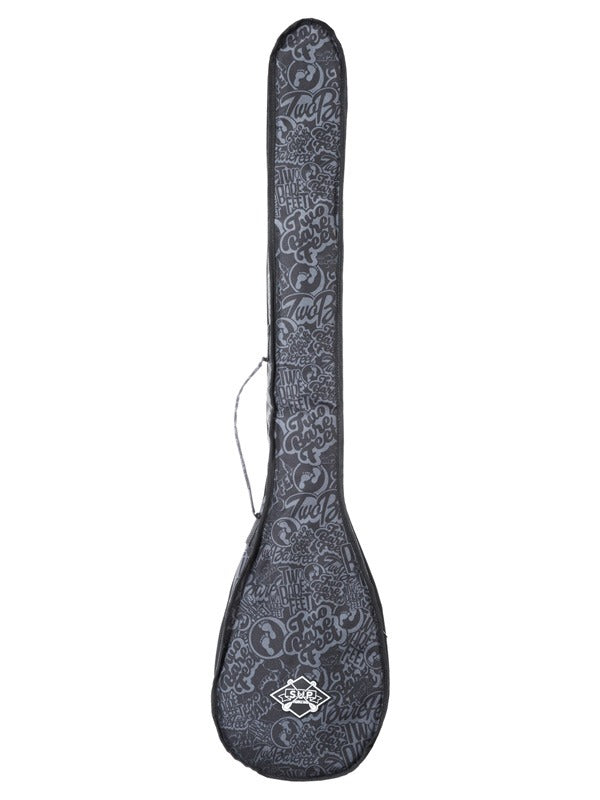 Two Bare Feet Classic Print 3 Piece SUP Paddle Bag (Black / Grey)