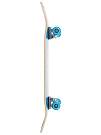 TBF Classic Pattern Complete Double Kick Skateboard (Black/Blue)