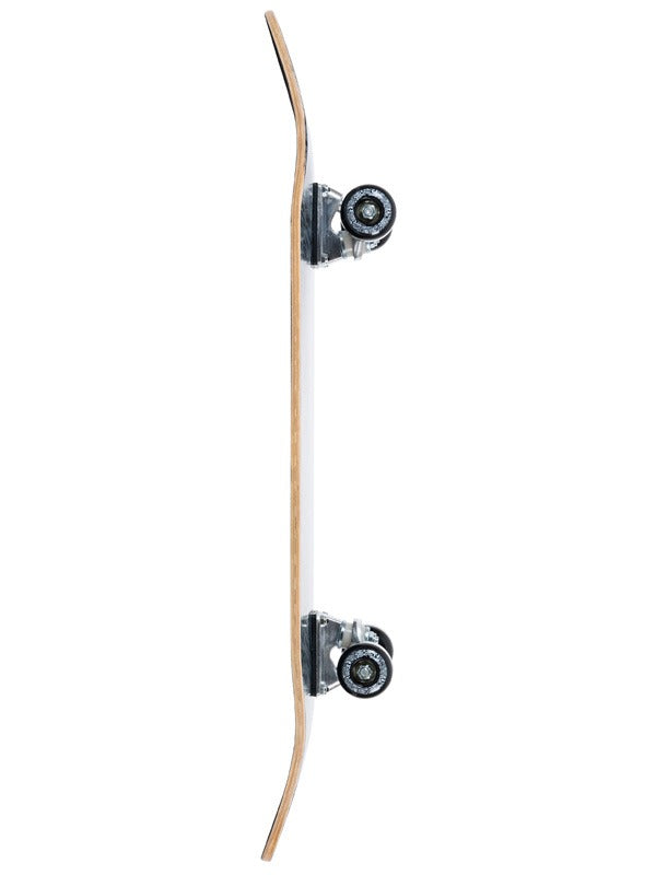 TBF Classic Pattern Complete Double Kick Skateboard (Black/Grey)