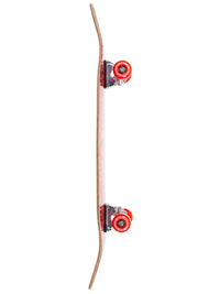 TBF Classic Pattern Complete Double Kick Skateboard (Black/Red)