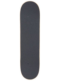 TBF Classic Pattern Complete Double Kick Skateboard (Black/Yellow)