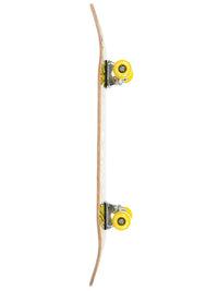 TBF Classic Pattern Complete Double Kick Skateboard (Black/Yellow)