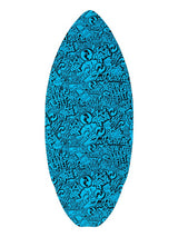 Two Bare Feet Classic Pattern 41" Skimboard (Black / Blue)