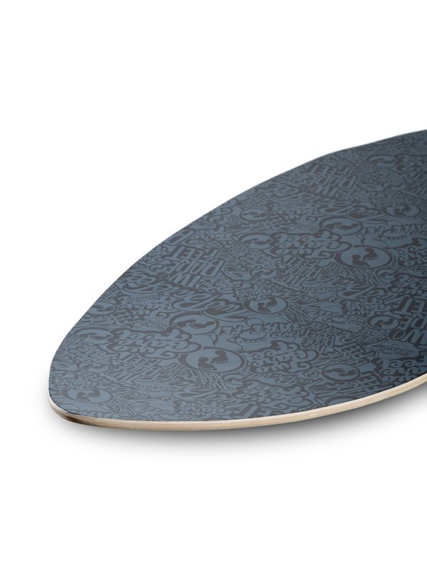 Two Bare Feet Classic Pattern 41" Skimboard (Black / Grey)