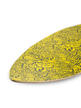 Two Bare Feet Classic Pattern 41" Skimboard (Black / Yellow)