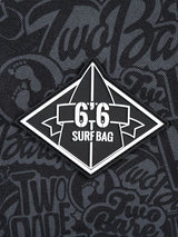Classic Pattern 6'6" Surfboard Travel Bag (Black / Grey)