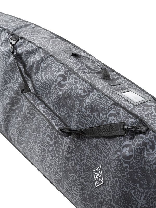 Classic Pattern 8'6" Surfboard Travel Bag (Black / Grey)