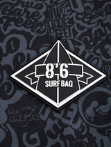Classic Pattern 8'6" Surfboard Travel Bag (Black / Grey)