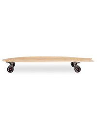 Two Bare Feet "The Deacon" 40in Bamboo Series Longboard Skateboard Complete (Black Wheels)