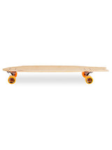 Two Bare Feet "The Deacon" 40in Bamboo Series Longboard Skateboard Complete (Orange Wheels)