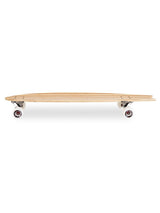 Two Bare Feet "The Deacon" 40in Bamboo Series Longboard Skateboard Complete (White Wheels)