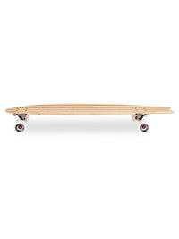 Two Bare Feet "The Deacon" 40in Bamboo Series Longboard Skateboard Complete (White Wheels)