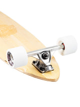 Two Bare Feet "The Deacon" 40in Bamboo Series Longboard Skateboard Complete (White Wheels)