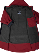 Kids Core Waterproof Changing Robe (Deep Red/Charcoal)