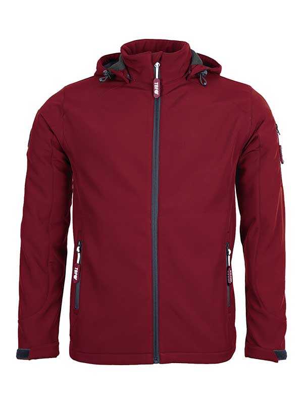 Mens Softshell Waterproof Jacket (Deep Red)
