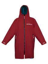 Kids Core Waterproof Changing Robe (Deep Red/Sea Green)