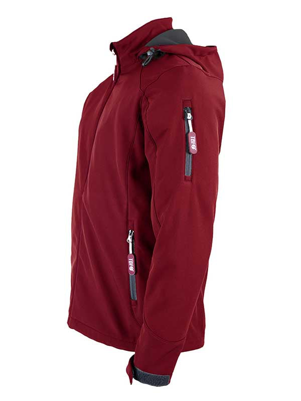 Mens Softshell Waterproof Jacket (Deep Red)