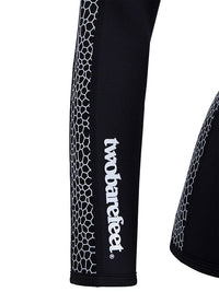 Two Bare Feet Womens Silicone Print Series Full Zip 2.5mm Wetsuit Jacket (Black/White)