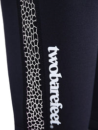 Two Bare Feet Womens Silicone Print Series 2.5mm Neoprene Wetsuit Shorts (Black/White)