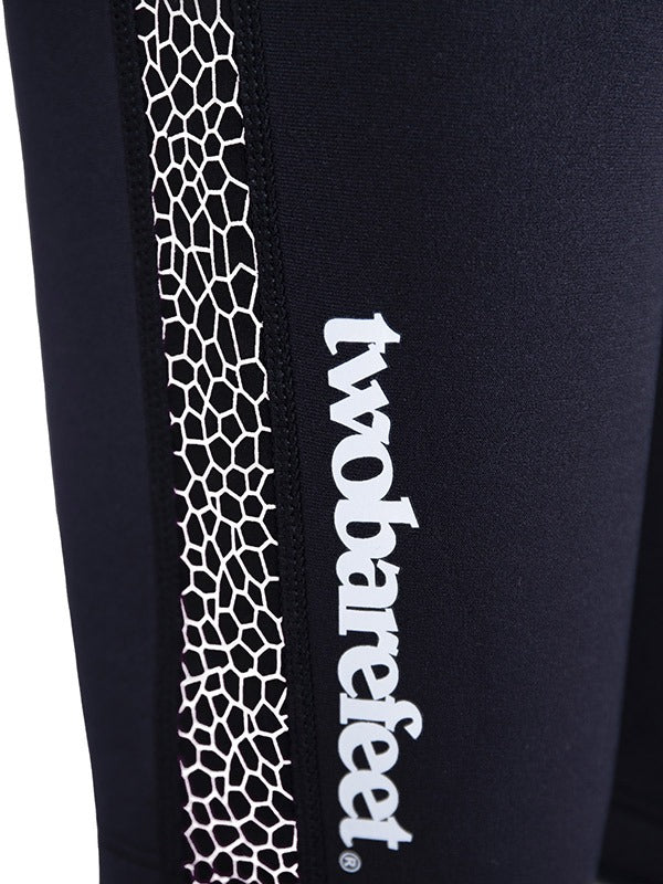 Two Bare Feet Womens Silicone Print Series 2.5mm Neoprene Wetsuit Shorts (Black/White)